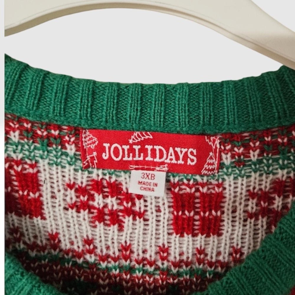 💥🆕💥JOLLIDAY Santa Golf Holiday Sweater Size: 3XB - Picture 6 of 6